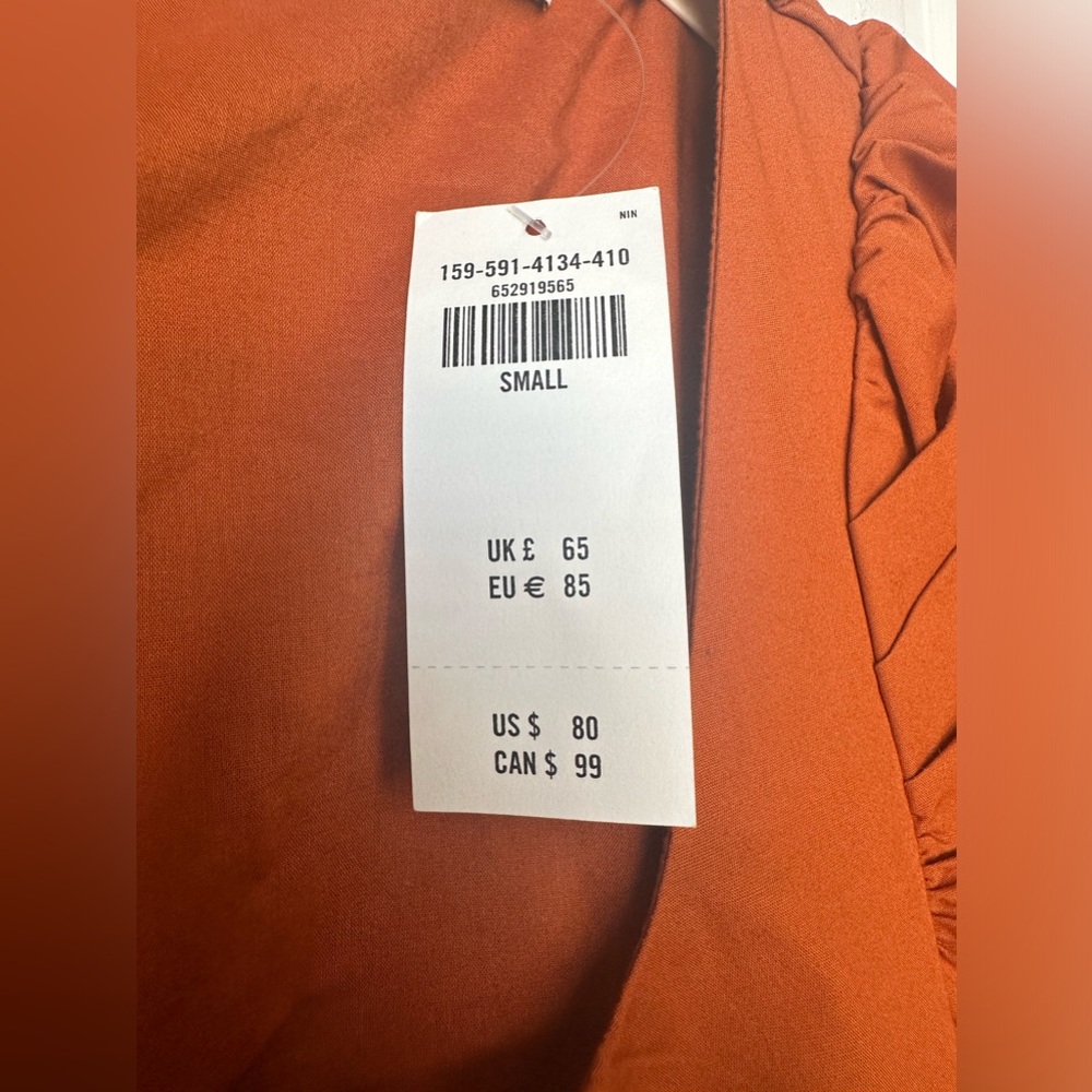 Abercrombie And Fitch Nwt Rust Colored Babydoll D… - image 4